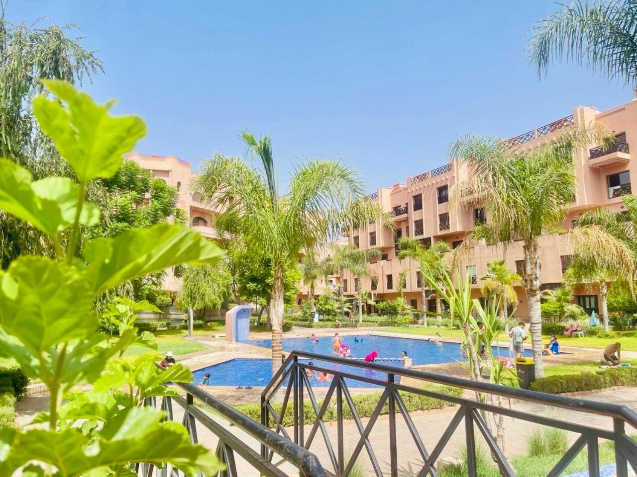 Oasis De Detente Avec Terrasse Et Vue Sur Piscine Marrakesh Esterno foto